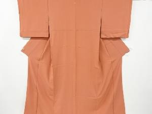 リサイクル　織り柄一つ紋色無地着物